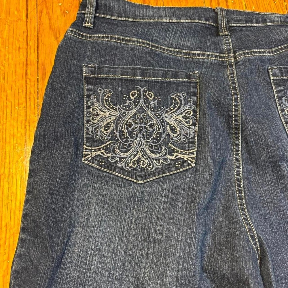 Y2K style Gloria Vanderbilt Amanda capri jeans size 12 - Picture 7 of 8